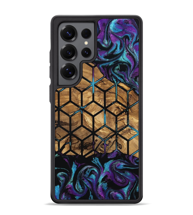 Galaxy S25 Ultra Wood Phone Case - Diamond (Pattern, 801922)