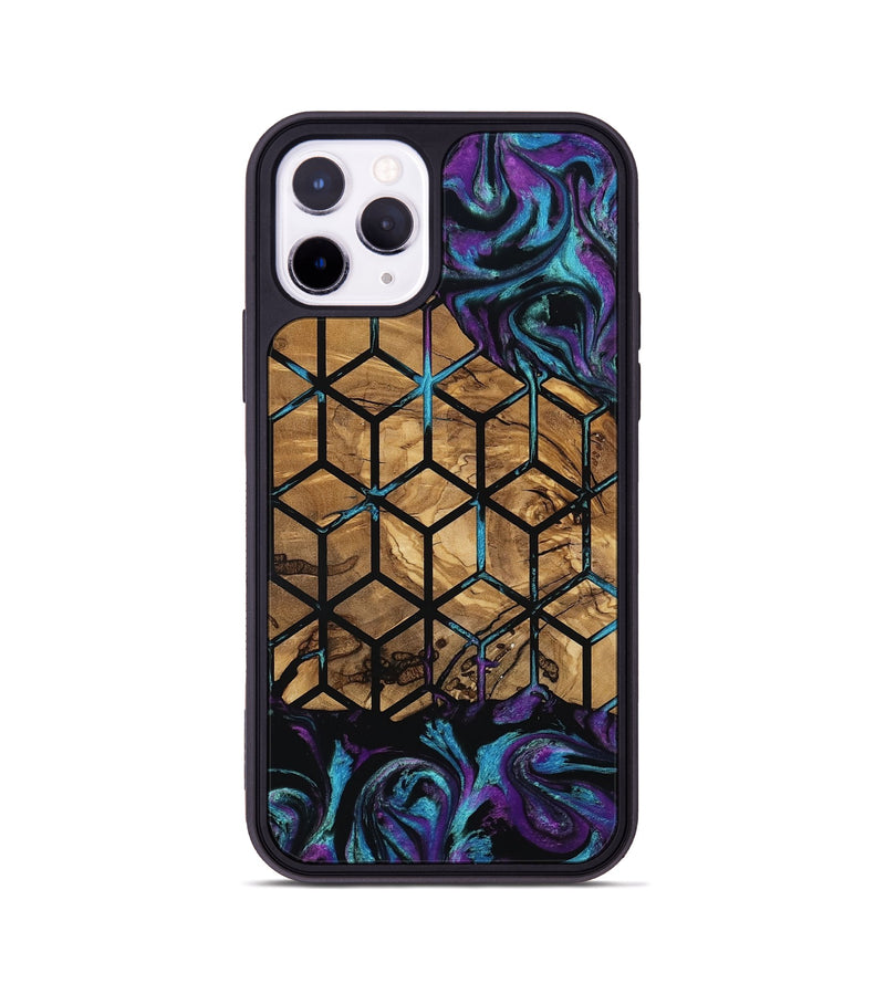 iPhone 11 Pro Wood Phone Case - Diamond (Pattern, 801922)