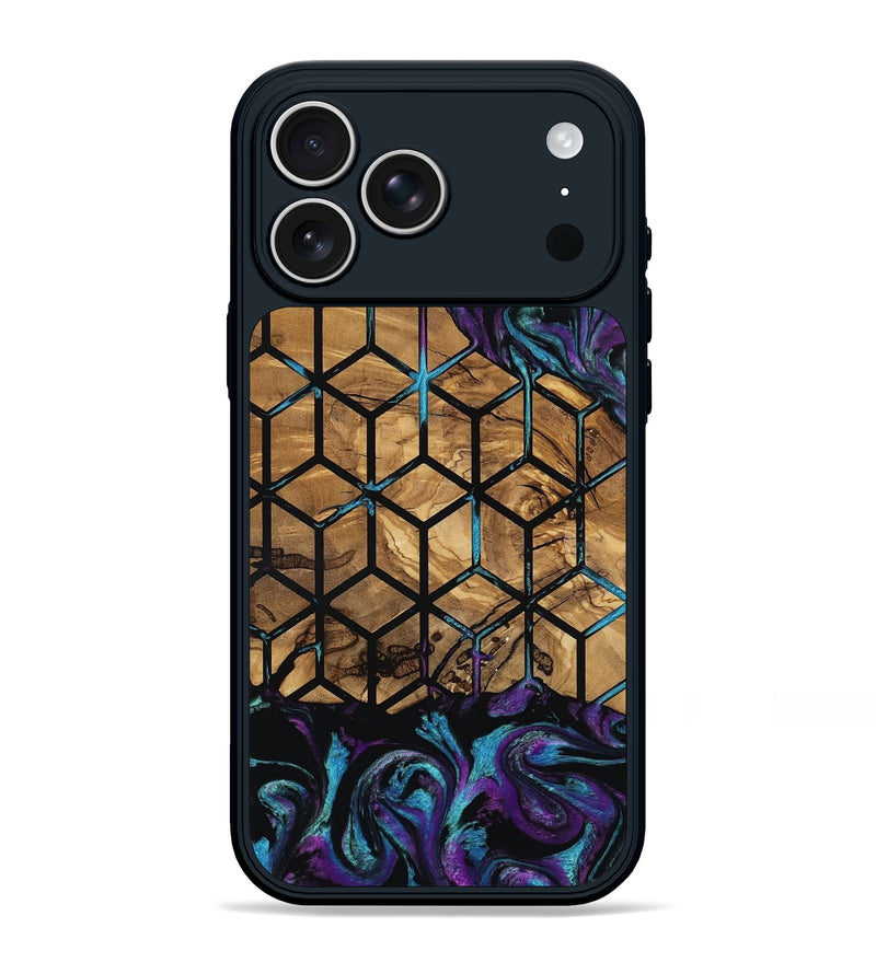 iPhone 17 Pro Max Wood Phone Case - Diamond (Pattern, 801922)
