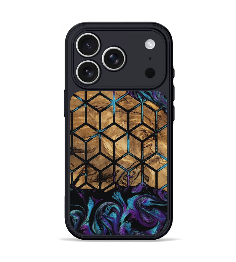 iPhone 17 Pro Wood Phone Case - Diamond (Pattern, 801922)