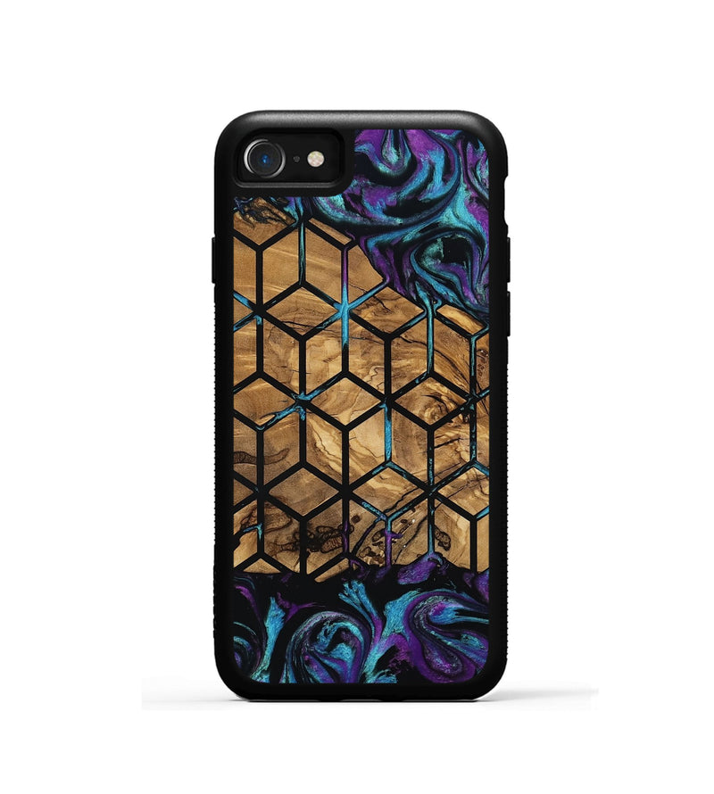 iPhone SE Wood Phone Case - Diamond (Pattern, 801922)