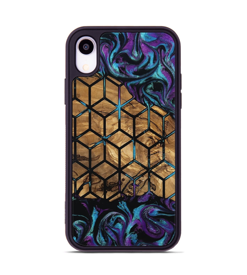 iPhone Xr Wood Phone Case - Diamond (Pattern, 801922)