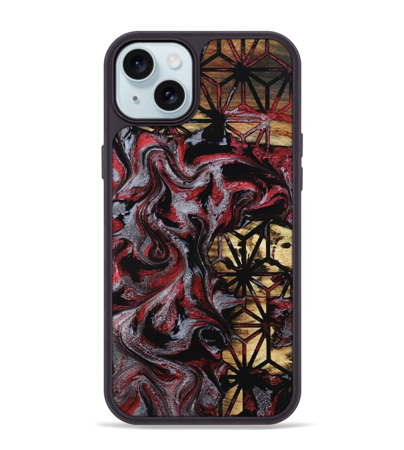 iPhone 15 Plus Wood Phone Case - Coby (Pattern, 801923)