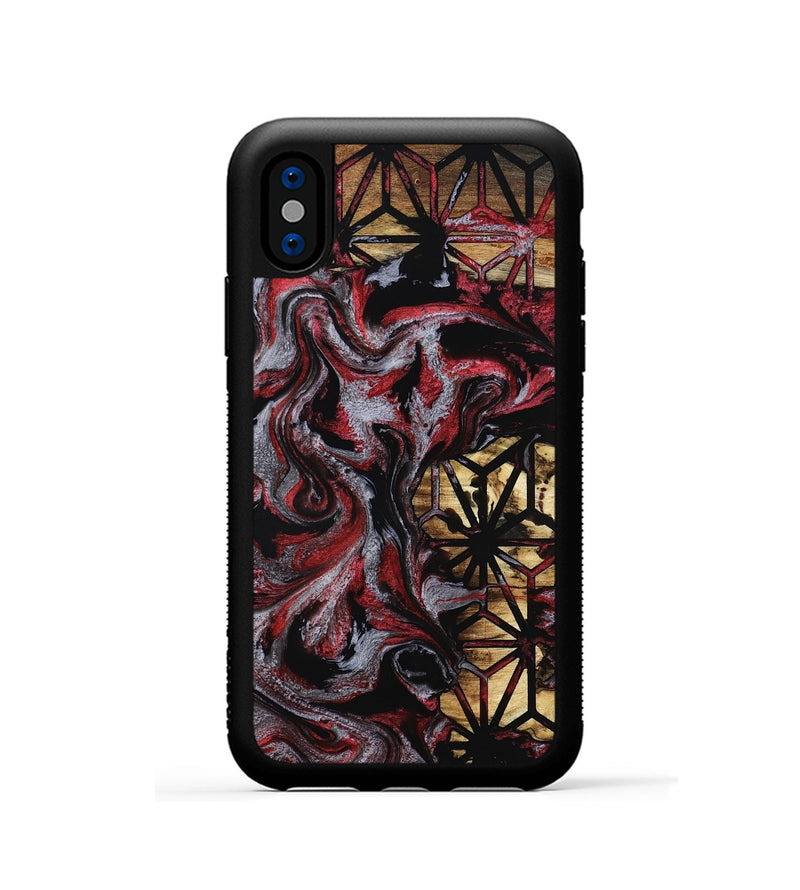 iPhone Xs Wood Phone Case - Coby (Pattern, 801923)