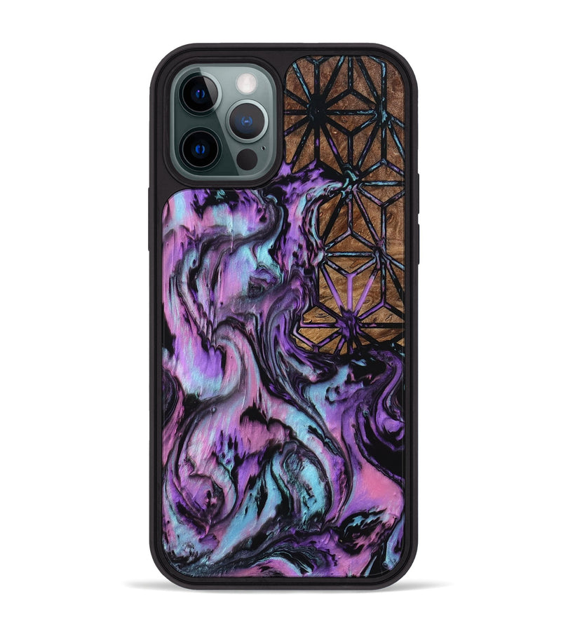 iPhone 12 Pro Max Wood Phone Case - Stacy (Pattern, 801924)