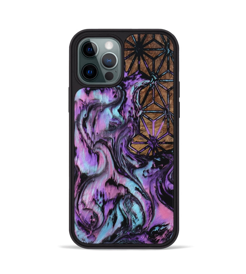 iPhone 12 Pro Wood Phone Case - Stacy (Pattern, 801924)