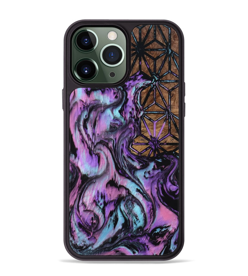 iPhone 13 Pro Max Wood Phone Case - Stacy (Pattern, 801924)