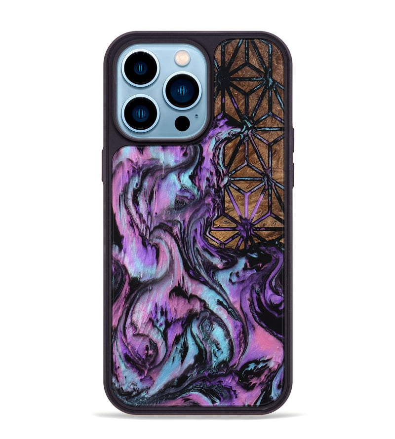 iPhone 14 Pro Max Wood Phone Case - Stacy (Pattern, 801924)