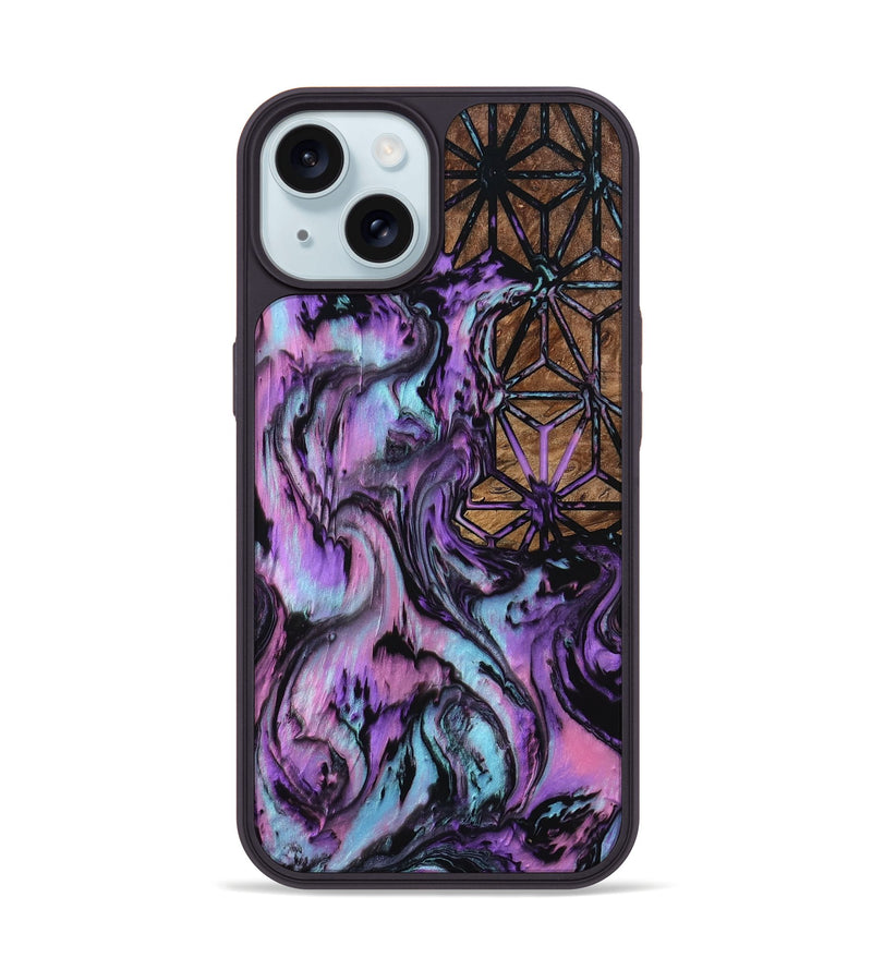 iPhone 15 Wood Phone Case - Stacy (Pattern, 801924)