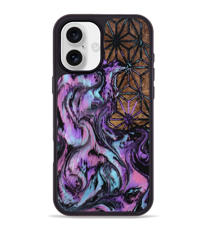 iPhone 16 Plus Wood Phone Case - Stacy (Pattern, 801924)