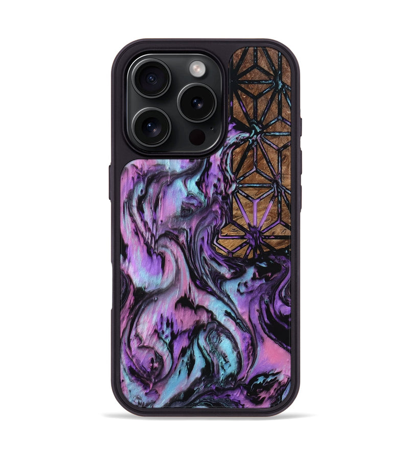iPhone 16 Pro Wood Phone Case - Stacy (Pattern, 801924)