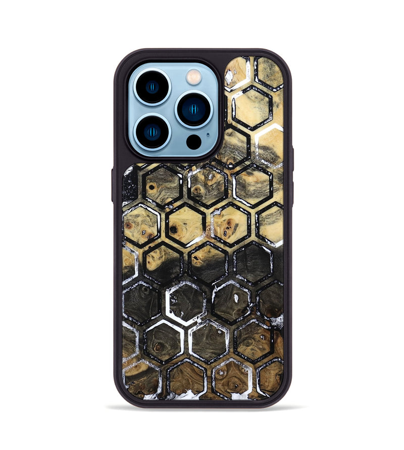 iPhone 14 Pro Wood Phone Case - Cooper (Pattern, 801925)