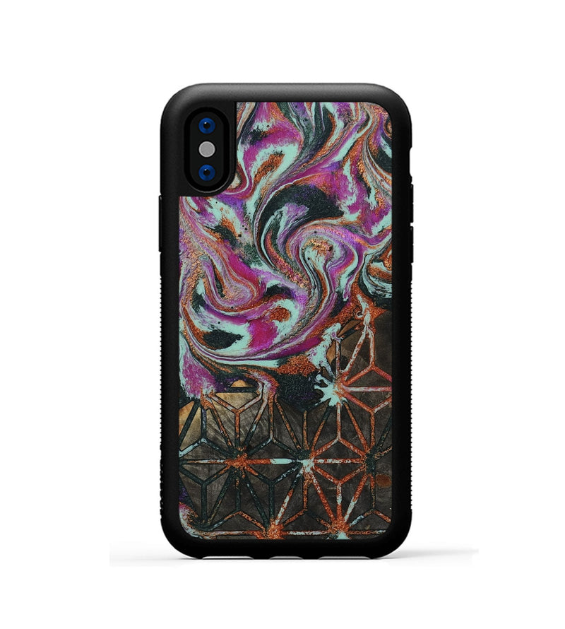 iPhone Xs Wood Phone Case - Joan (Pattern, 801927)