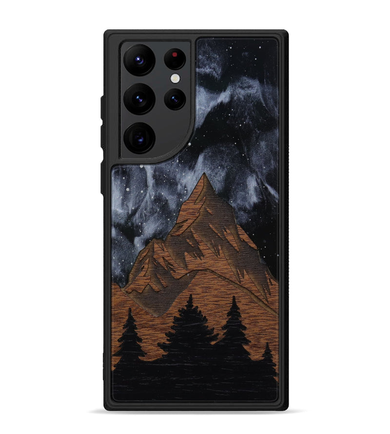 Galaxy S22 Ultra Wood Phone Case - Everest Silver (Curated)