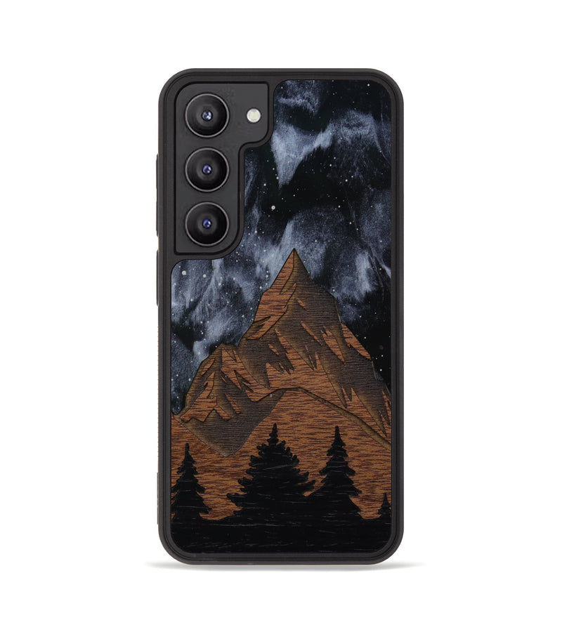 Galaxy S23 Wood Phone Case - Everest Silver (Curated)