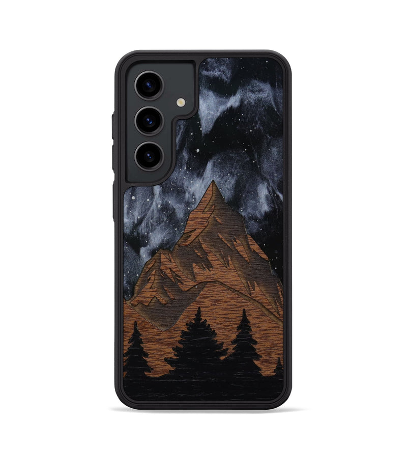 Galaxy S24 Wood Phone Case - Everest Silver (Curated)