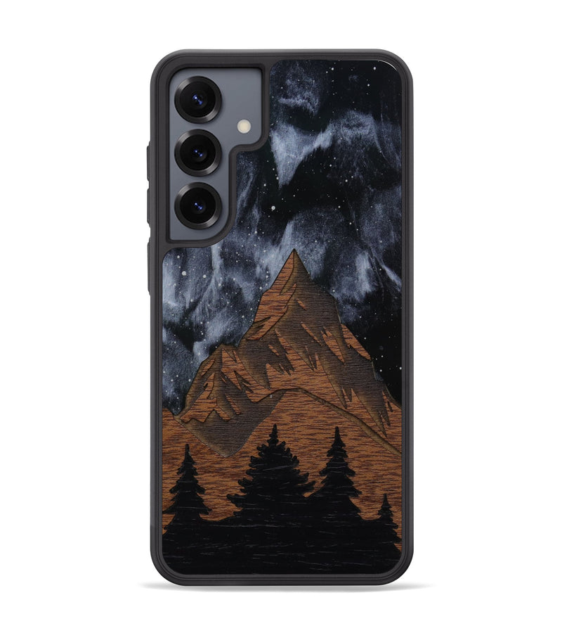 Galaxy S25 Plus Wood Phone Case - Everest Silver (Curated)