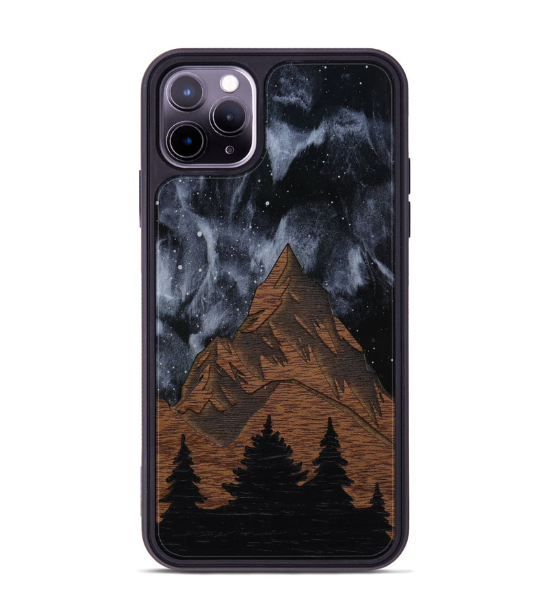 iPhone 11 Pro Max Wood Phone Case - Everest Silver (Curated)