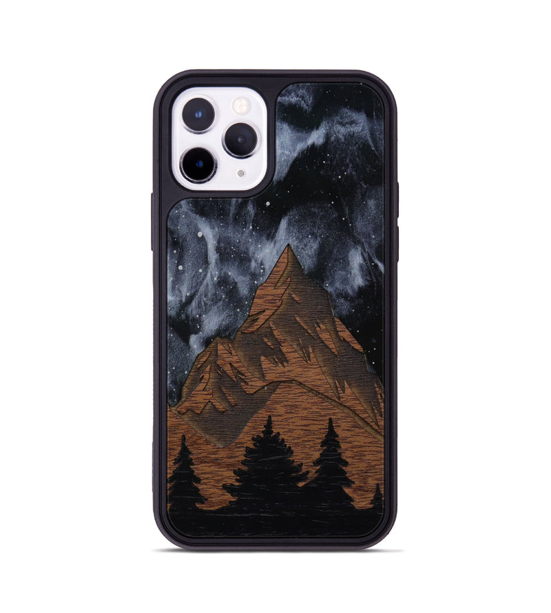 iPhone 11 Pro Wood Phone Case - Everest Silver (Curated)