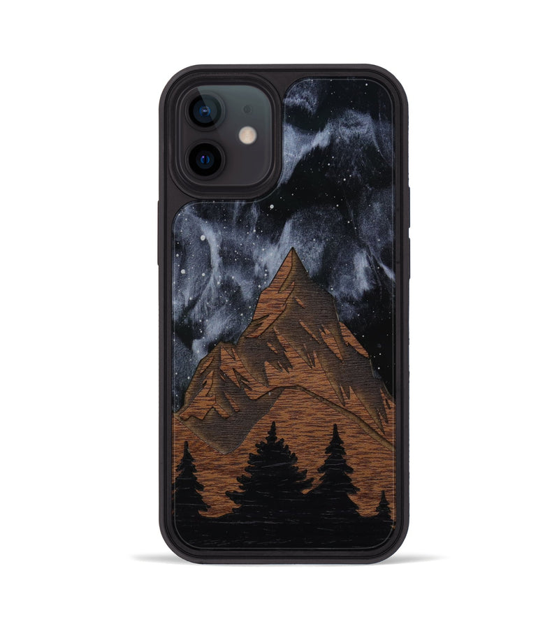iPhone 12 Wood Phone Case - Everest Silver (Curated)
