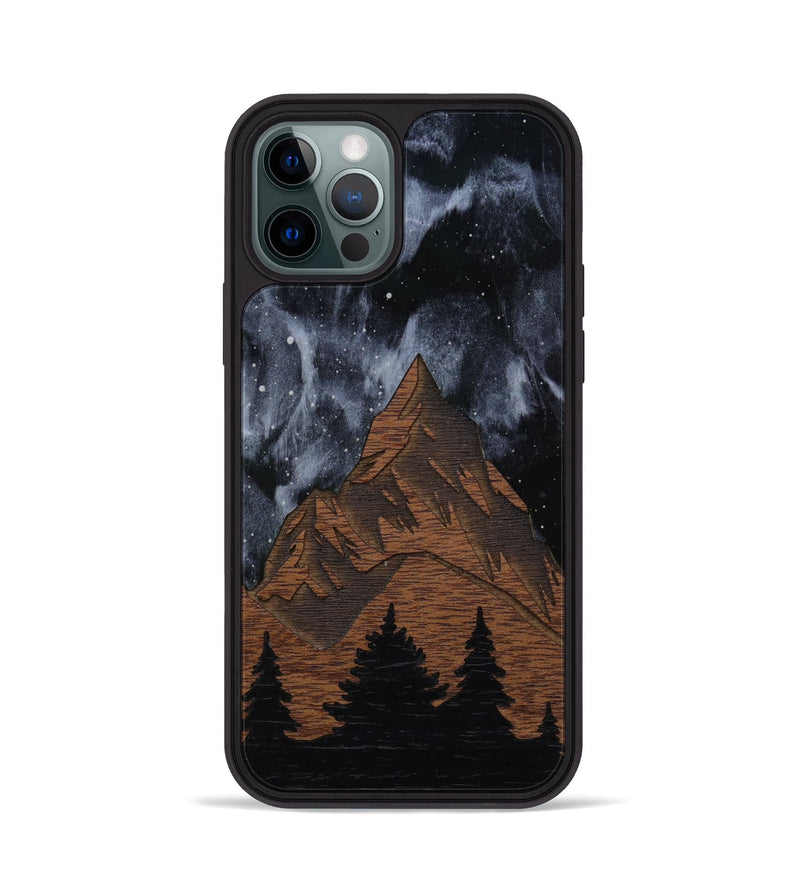 iPhone 12 Pro Wood Phone Case - Everest Silver (Terrain)