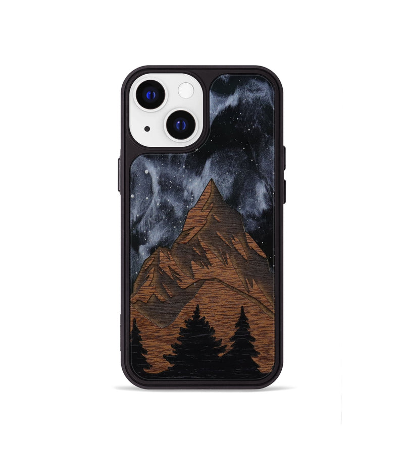 iPhone 13 mini Wood Phone Case - Everest Silver (Curated)