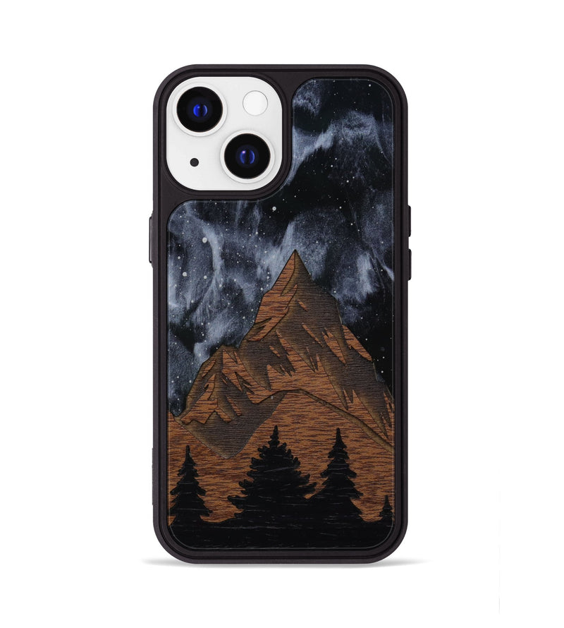 iPhone 13 Wood Phone Case - Everest Silver (Curated)