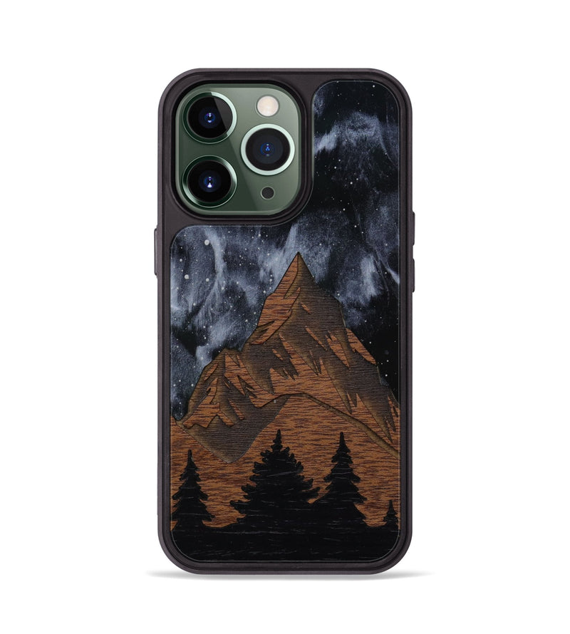 iPhone 13 Pro Wood Phone Case - Everest Silver (Terrain)