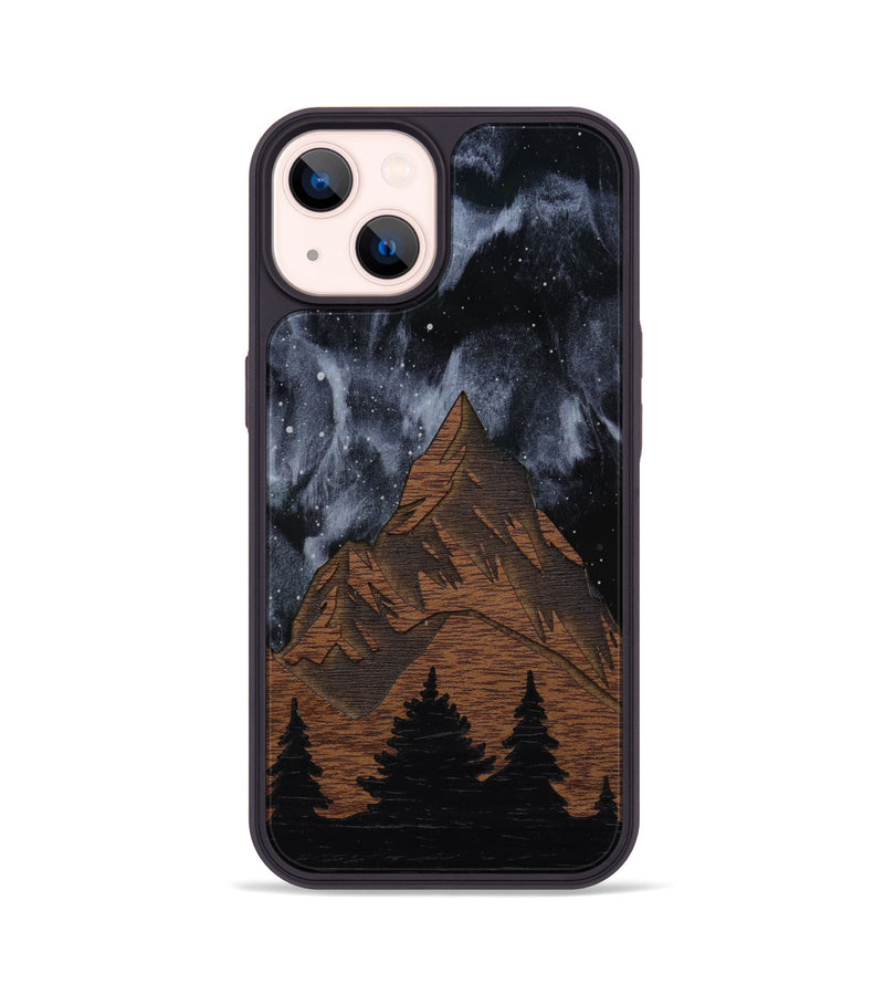 iPhone 14 Wood Phone Case - Everest Silver (Curated)
