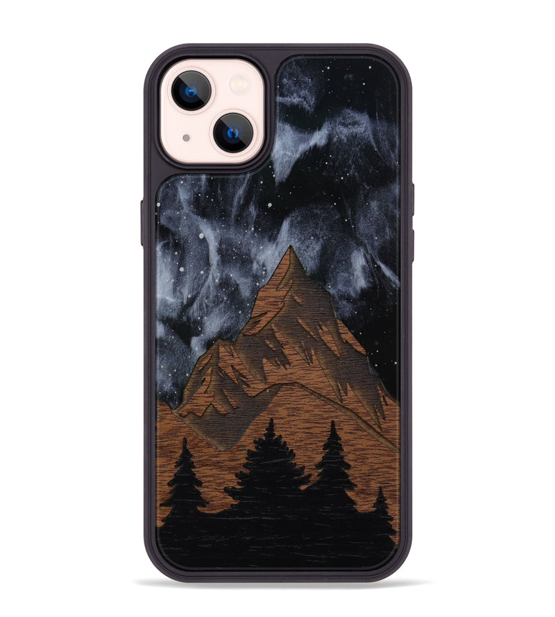iPhone 14 Plus Wood Phone Case - Everest Silver (Curated)