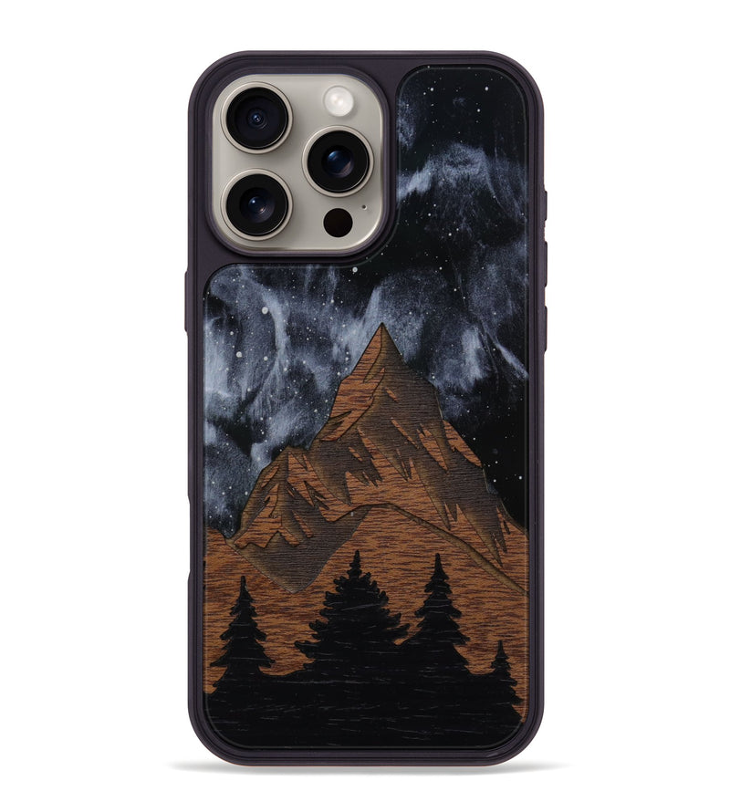 iPhone 16 Pro Max Wood Phone Case - Everest Silver (Curated)