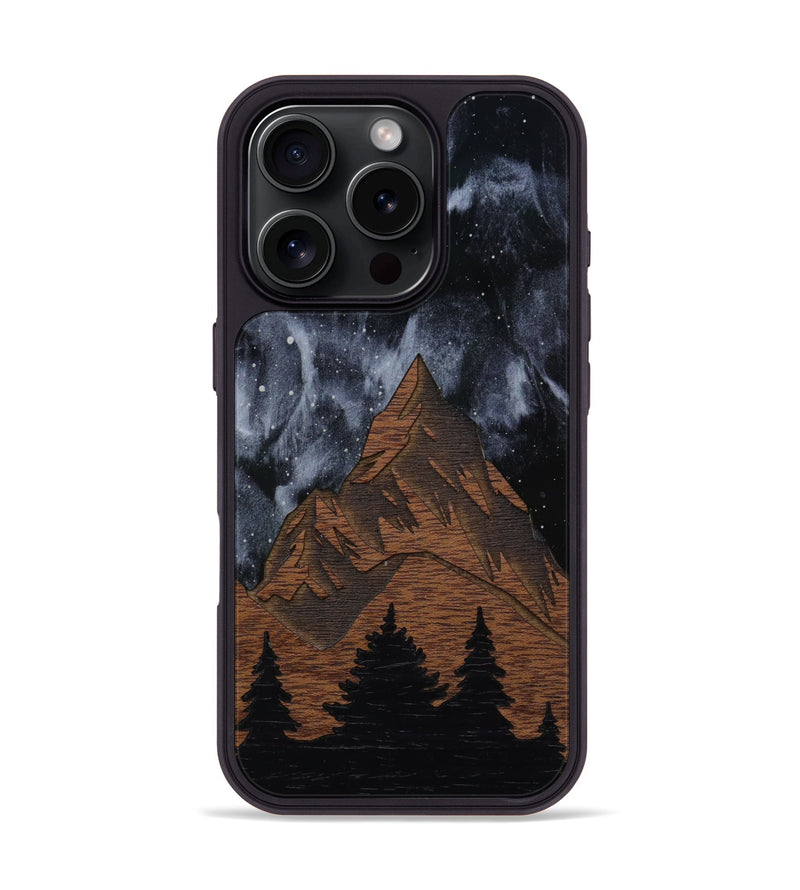 iPhone 16 Pro Wood Phone Case - Everest Silver (Curated)