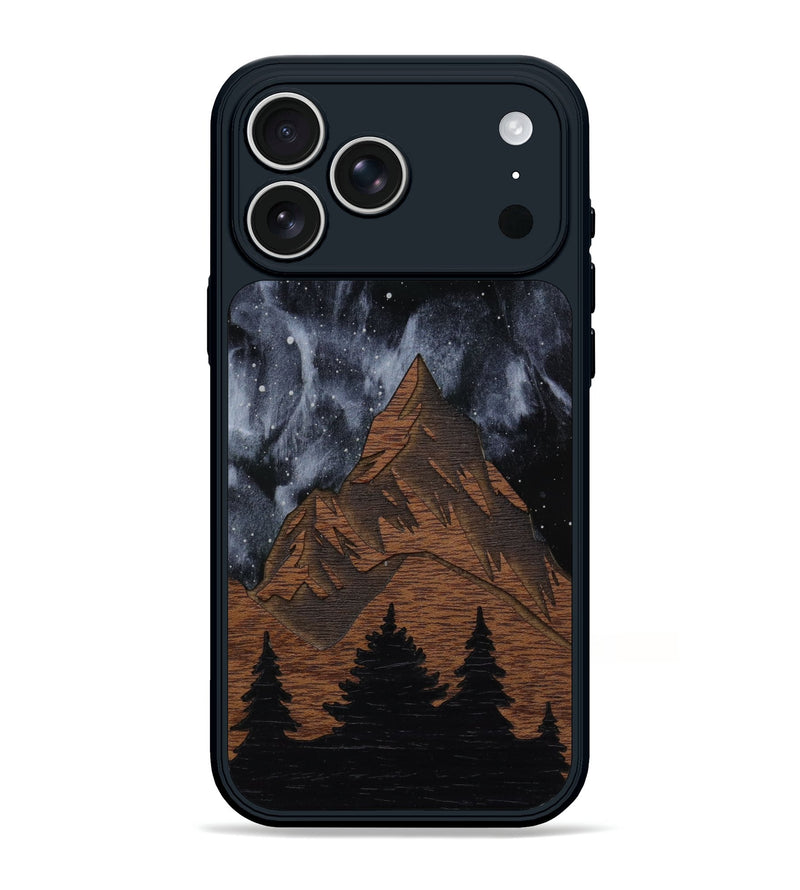 iPhone 17 Pro Max Wood Phone Case - Everest Silver (Terrain)