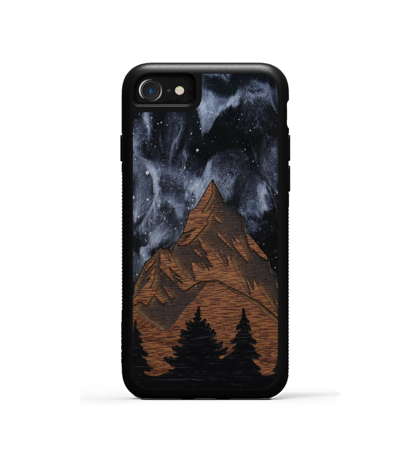 iPhone SE Wood Phone Case - Everest Silver (Curated)