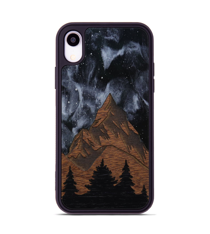 iPhone Xr Wood Phone Case - Everest Silver (Curated)
