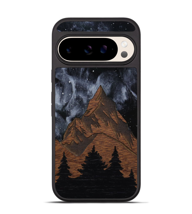 Pixel 10 Wood Phone Case - Everest Silver (Terrain)