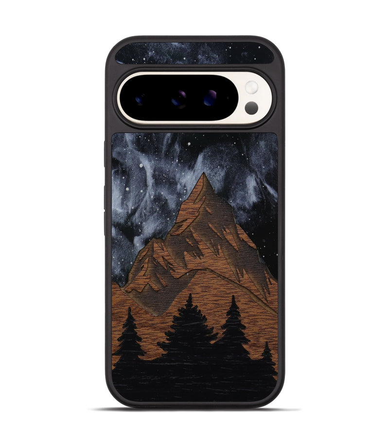 Pixel 9 Wood Phone Case - Everest Silver (Curated)