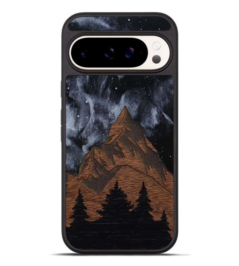 Pixel 9 Pro XL Wood Phone Case - Everest Silver (Curated)