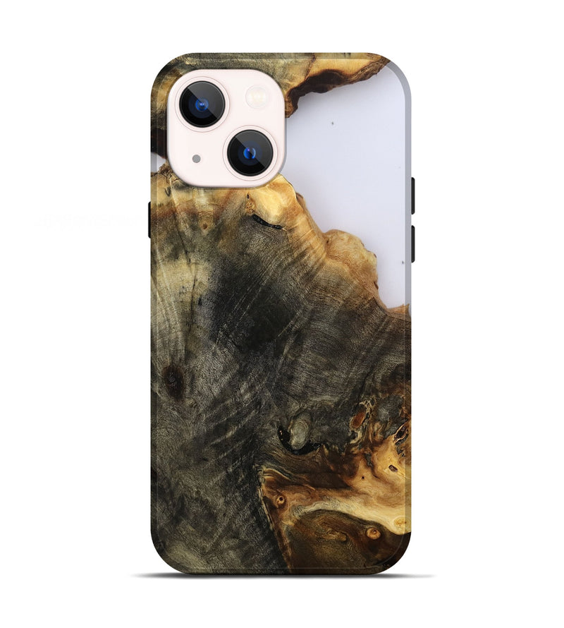 iPhone 13 Wood Live Edge Phone Case - Kenyon (Clear, 801947)