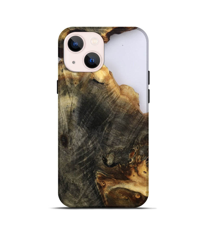 iPhone 13 mini Wood Live Edge Phone Case - Kenyon (Clear, 801947)