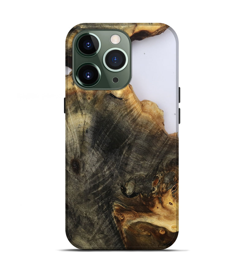iPhone 13 Pro Wood Live Edge Phone Case - Kenyon (Clear, 801947)
