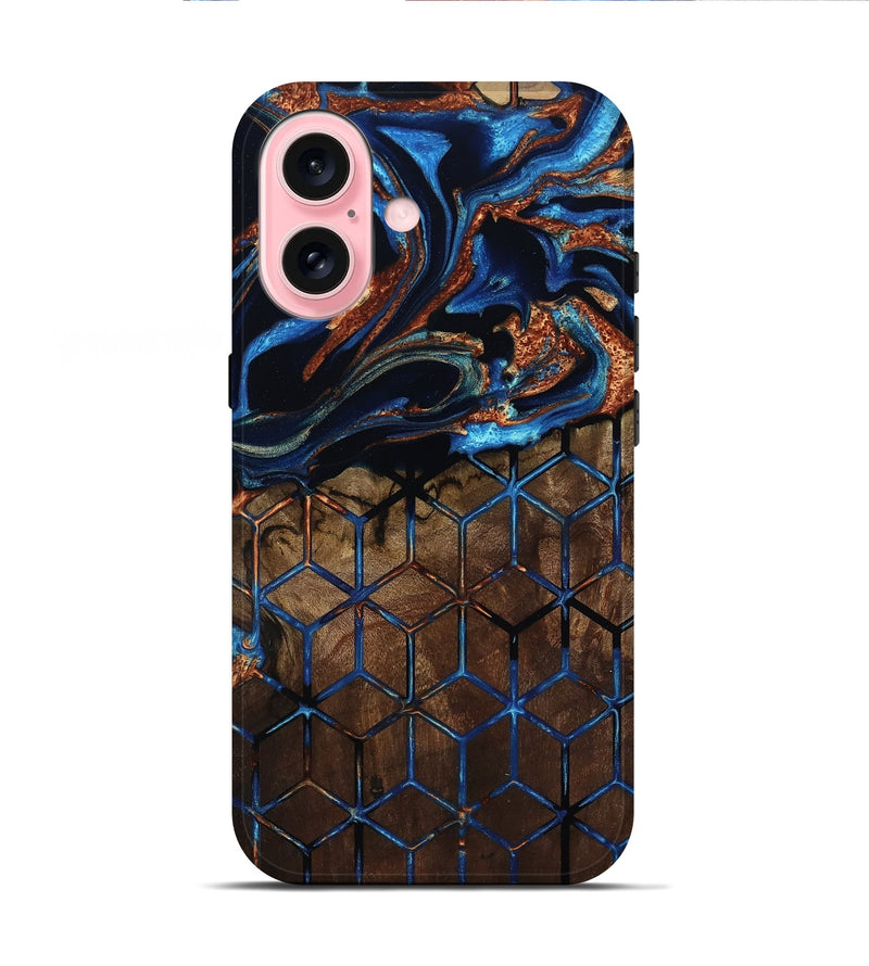 iPhone 16 Wood Live Edge Phone Case - Marlene (Pattern, 801948)