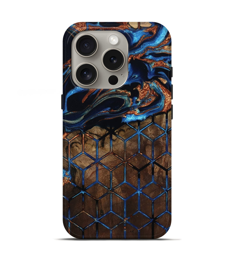 iPhone 16 Pro Wood Live Edge Phone Case - Marlene (Pattern, 801948)