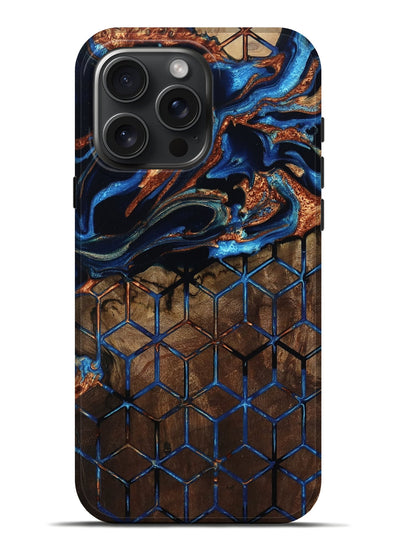 iPhone 16 Pro Max Wood Live Edge Phone Case - Marlene (Pattern, 801948)