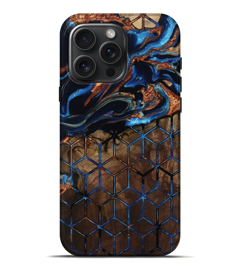 iPhone 16 Pro Max Wood Live Edge Phone Case - Marlene (Pattern, 801948)