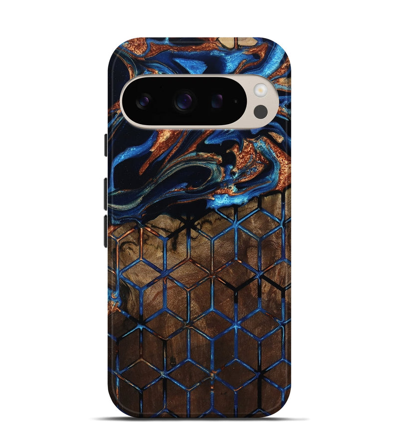 Pixel 9 Pro Wood Live Edge Phone Case - Marlene (Pattern, 801948)