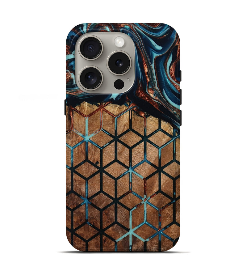 iPhone 16 Pro Wood Live Edge Phone Case - Darnell (Pattern, 801950)