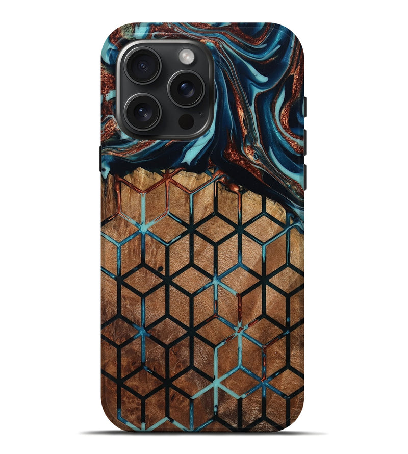 iPhone 16 Pro Max Wood Live Edge Phone Case - Darnell (Pattern, 801950)
