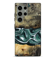 Galaxy S24 Ultra Wood Live Edge Phone Case - Samatha (Green, 801951)
