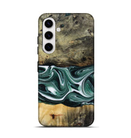 Galaxy S25 Wood Live Edge Phone Case - Samatha (Green, 801951)